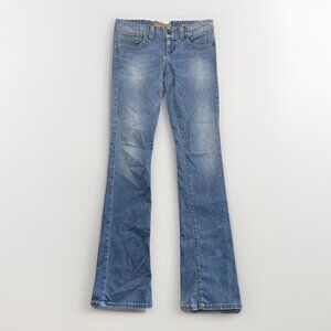 Guess Women's Y2K Retro Light Blue Daredevil Boot Cut Jeans Size 26 Retro Denim